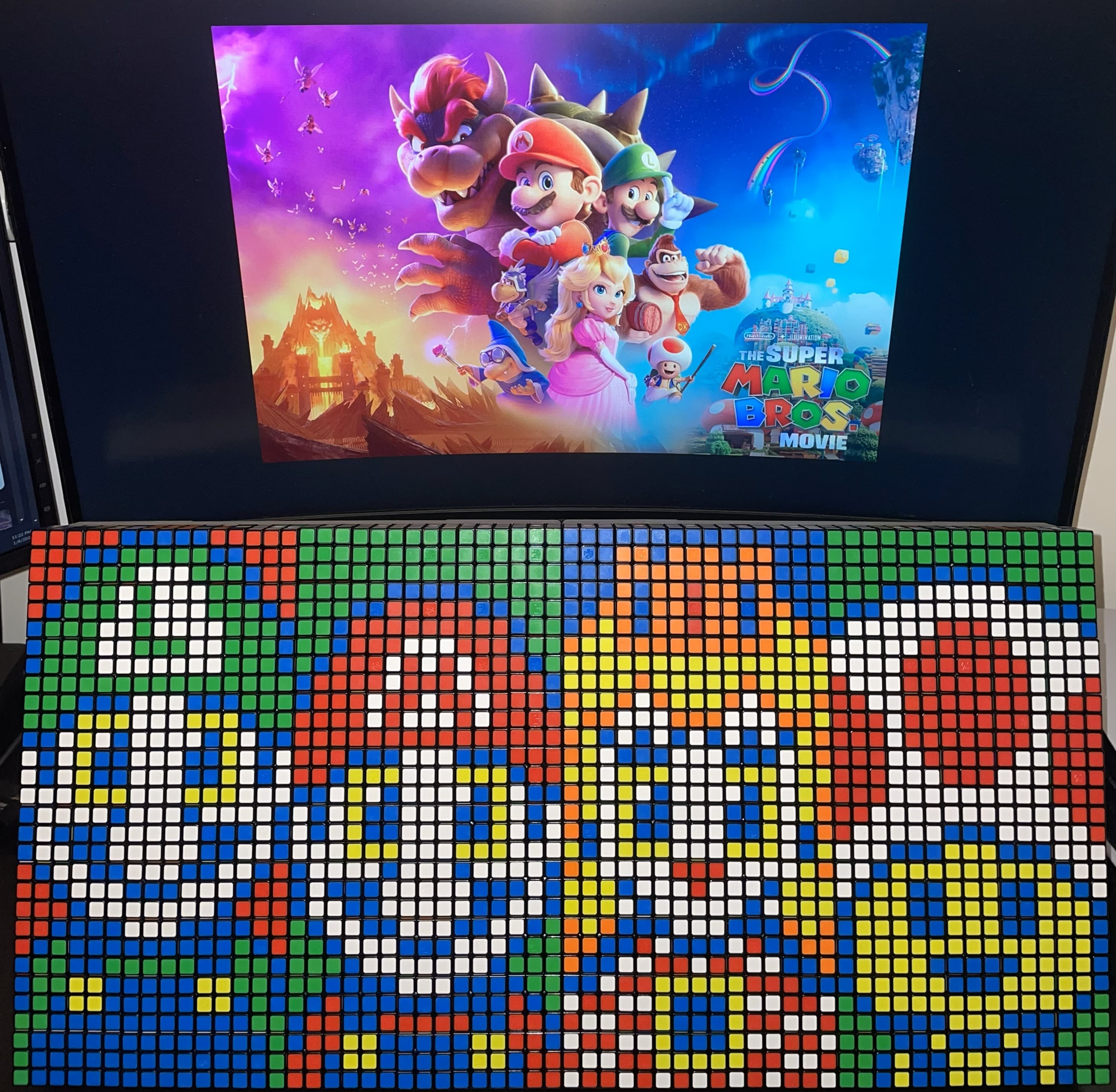 Luigi, Mario, Peach, and Toad from Super Mario